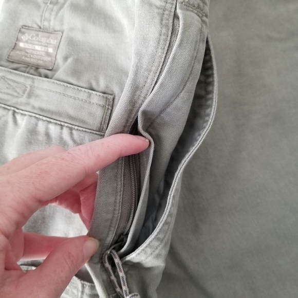 Columbia Cotton cargo Shorts Gray Size 38 Waist - Picture 4 of 10
